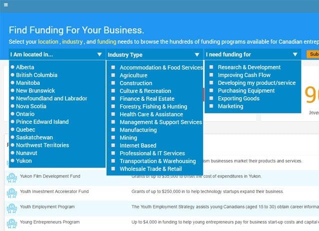 funding database